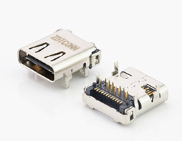 Type C Female前插后贴24PIN母座